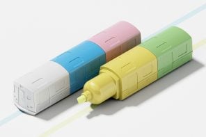 这款玩具般的模块化荧光笔的灵感来自地铁列车的灵活性