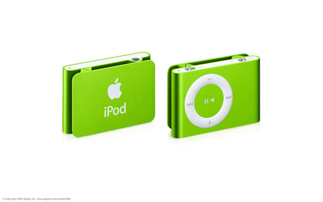涂点颜色。iPod Shuffle
