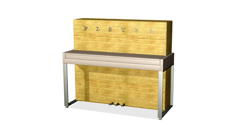 Thibault Desombre设计的直立钢琴