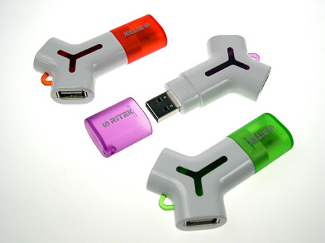 Ritek Yego - USB驱动器与额外的USB端口