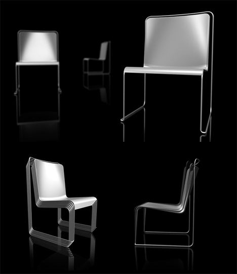 Chris Kujawski设计的回形针椅子