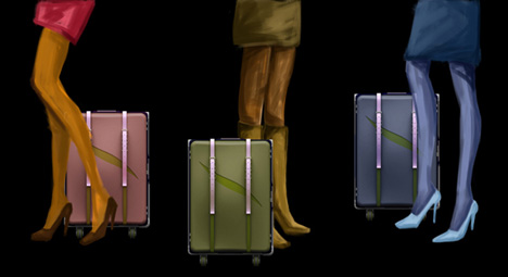 时尚达人的行李箱
