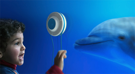 Cenk Aytekin设计的水族馆声学发射器概念