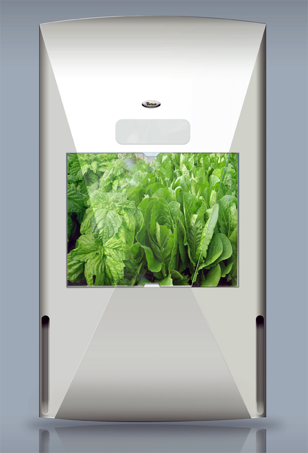 厨房花园冰箱由Hanna Sandstrom与Green Fortune & Whirlpool合作