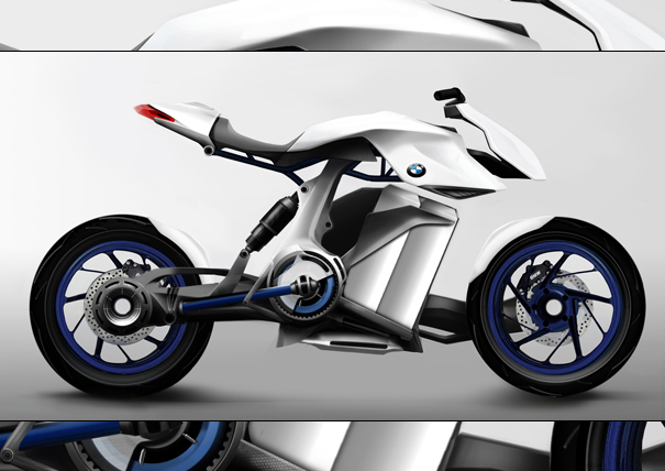 宝马HP Kunst氢动力摩托车概念车，由Vincent Montreuil、Arik Schwarz、beno<s:1> t Czyz和Charles Edouard Berche设计