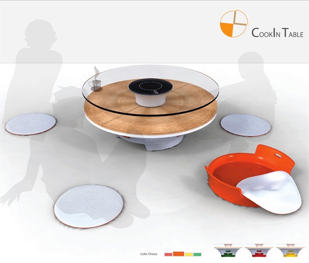 CookIn Table - Induction Cooking Table by Young-Chan Choo