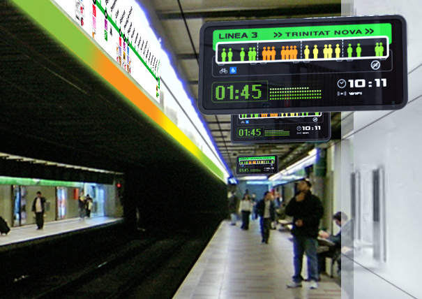 舒适区显示密度系统地铁和其他轨道交通由4-id创意网络