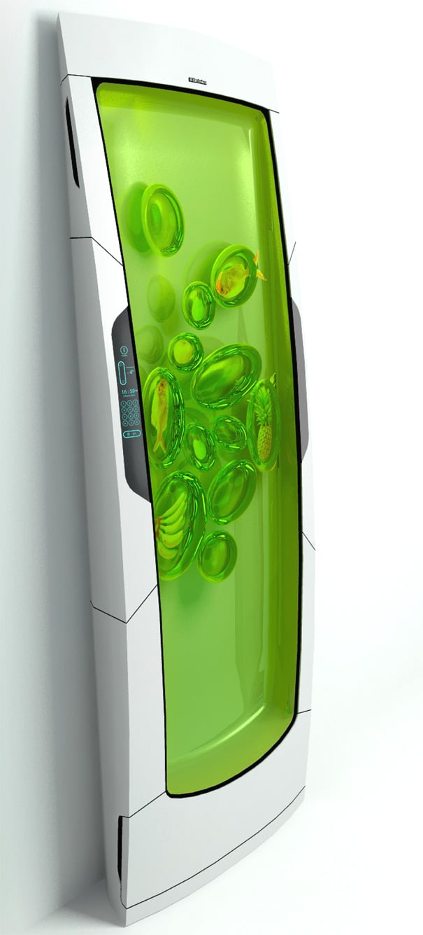 伊莱克斯生物机器人冰箱由Yuriy Dmitriev设计