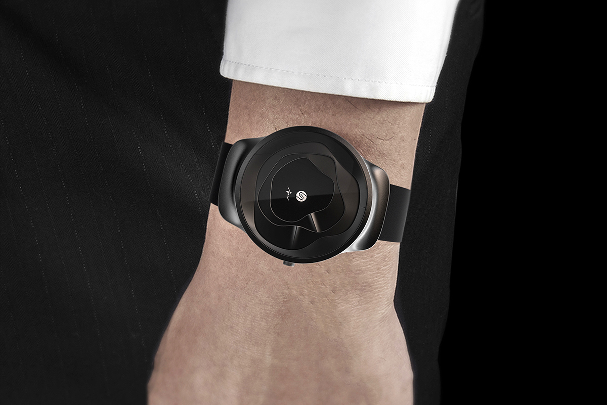 Gemic手表通过起伏的3D表面显示时间