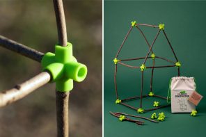 这个独特的细木工玩具让孩子与自然联系，利用他们的创造力来建造迷人的结构!
