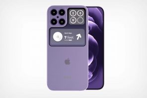 不同寻常的iPhone 14(2022)渲染显示了一款带有l形二次显示屏的智能手机