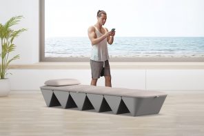 Yves Behar设计一个可折叠的床，使用声音和振动来帮助您冥想和充电