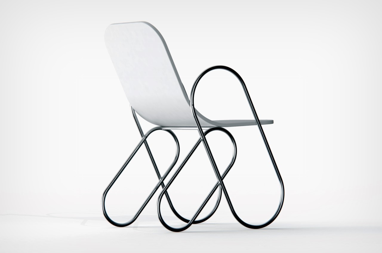 Andrew Edge设计的回形针椅子