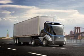 这款100％氢气动力自主公路卡车将零排放运输带到高速公路！