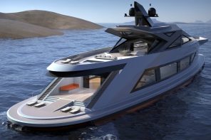 这艘未来风格的超级游艇可作为其他船只的浮动海港，造价3亿美元！