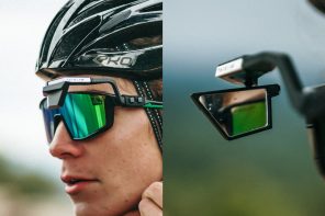 谷歌玻璃启发自行车配件给你的太阳镜一个漂亮的后视镜!
