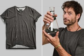 这款黑藻染成T恤是Vollebak最新的创作，设计用于吸入大气中的二氧化碳！