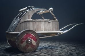 Citroen chariot created for an upcoming Asterix movie draws inspiration from the iconic 2CV family car