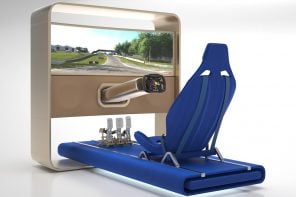 Studio Casti设计了DrivePod，这是一款值得安装在客厅里的赛车模拟器