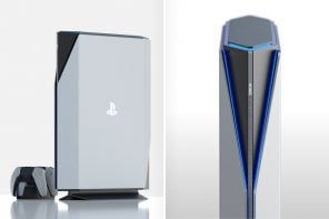 索尼PlayStation 6游戏机的概念出现了一个更讨人喜欢的光滑，流线型的设计