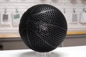 威尔逊展示了3D打印的“无气”篮球，具有令人惊叹的透明六边形网格设计