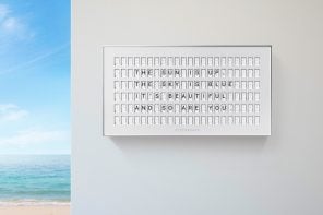 Beautiful messaging display creates a delightful way to connect with family and colleagues