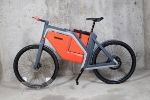 Pedal-powered bicycle with clever in-frame storage to keep camping essentials safe