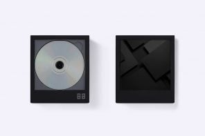 光滑的CD播放器允许显示封面就像一个相框