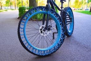 构建自己的无气自行车轮胎没有3 d打印机