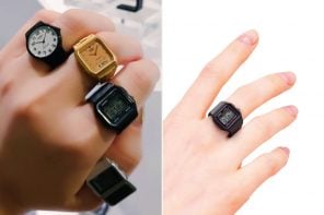 卡西欧手表戒指是一个微小的可穿戴向日本计时的遗产