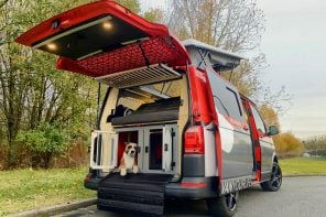 Flowcamper推出第一辆campervan搭建 环绕警犬朋友需求